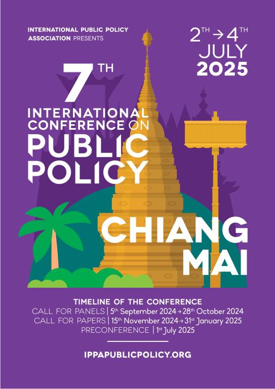 IPPA International conference on public policies Chiang mai 2025